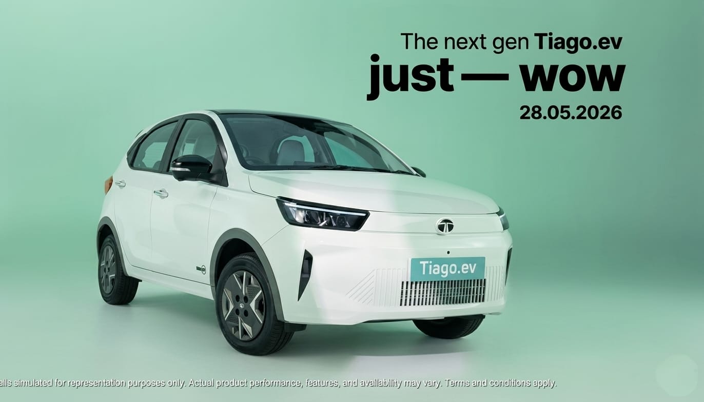 2026 Tata Tiago EV Facelift Interior Revealed – New Screens & Features