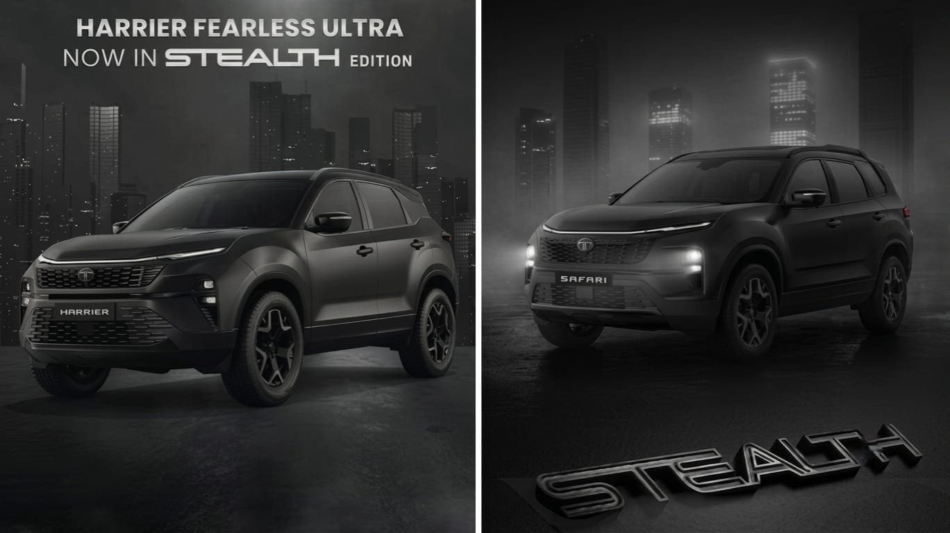 Tata Harrier & Safari Stealth Edition Launched – Prices Start From Rs. 23.43 Lakh