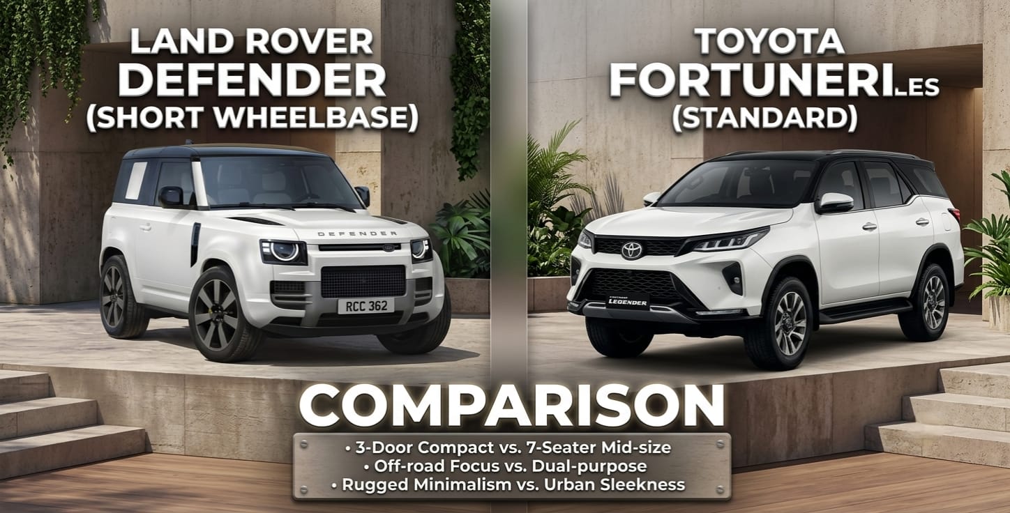 Toyota Fortuner Legender 2026 vs Land Rover Defender 2026